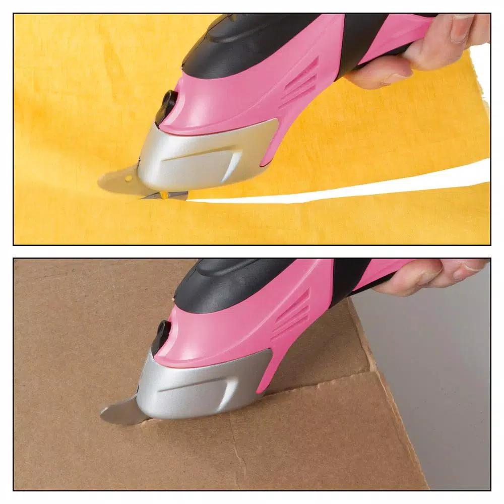 Stalwart 1.25 in. Cordless Power Scissors, 3.6V Electrical Scissors with 2 Blades