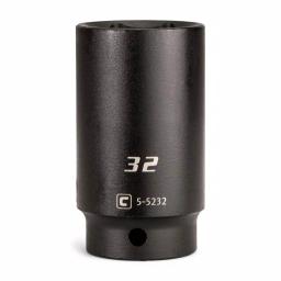 Capri Tools 32 mm 6-Point Metric Deep Impact Socket, 1/2 in. Drive thumbnail 1