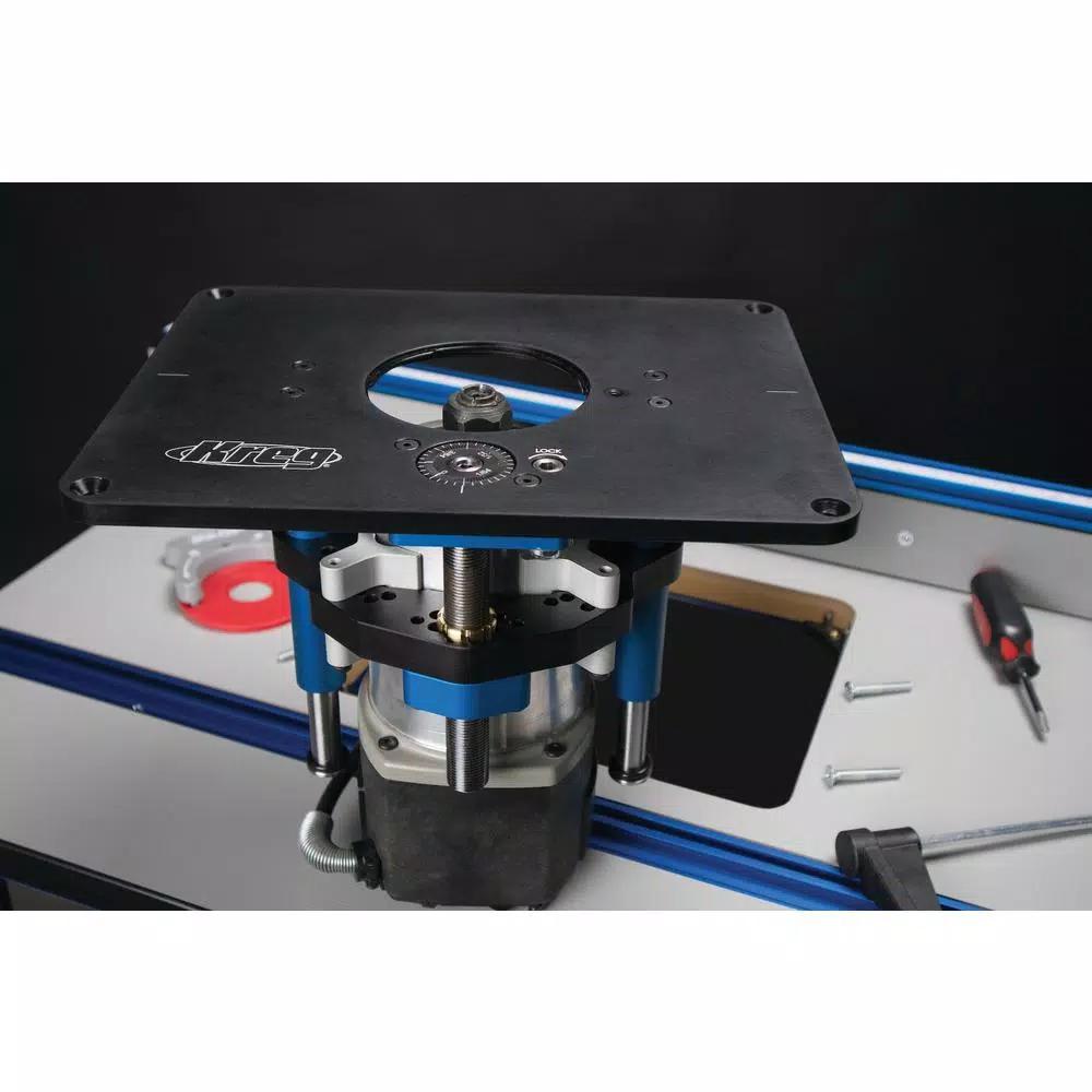 Kreg Precision Router Lift with Micro-Adjust Scale and Hard-Anodized Aluminum Plate