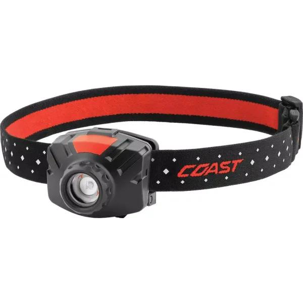 Coast FL60R 450 Lumen Rechargeable LED Headlamp with Wide Angle Flood Beam and Dual Power