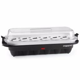Presto 12-Egg Easy Store Electric Egg Cooker with Poaching Tray, Black thumbnail 1