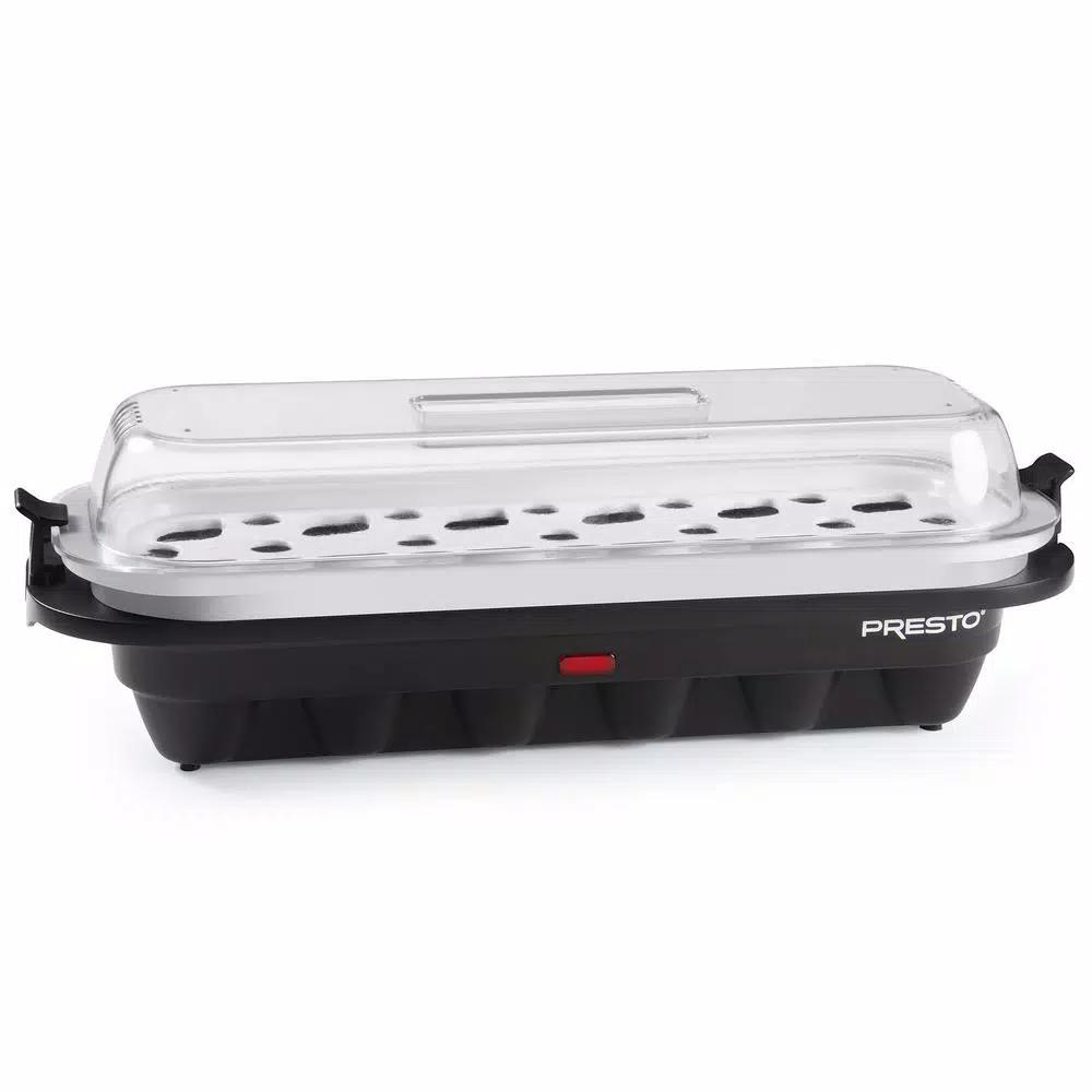 Presto 12-Egg Easy Store Electric Egg Cooker with Poaching Tray, Black