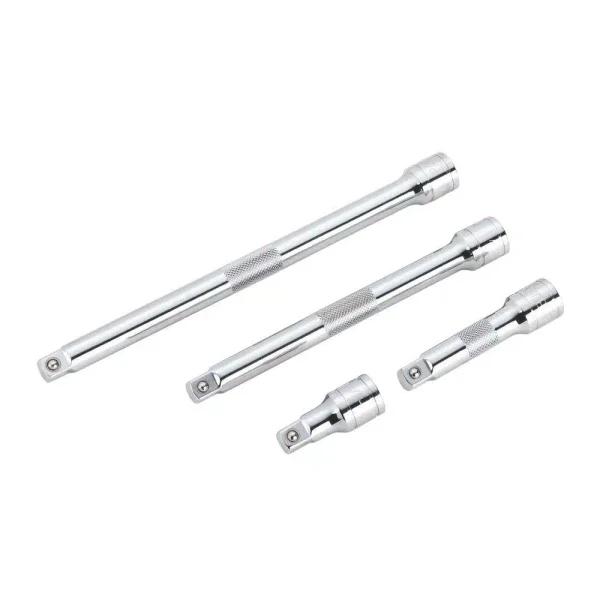Powerbuilt 3/8 in. Drive Extension Bar Set, 4-Piece Chrome Vanadium Steel