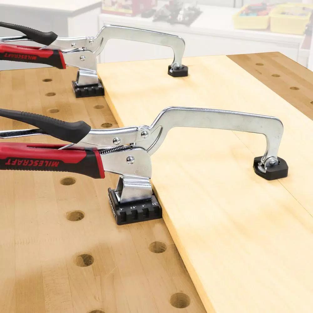 Milescraft 3 in. Bench Clamp and Attachment Set for Pocket Hole Assembly