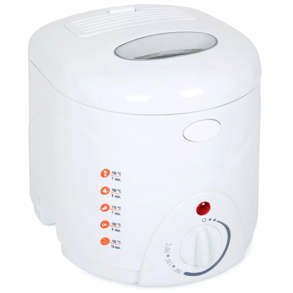 Trademark Classic Cuisine 1 L Cool Touch Deep Fryer, White