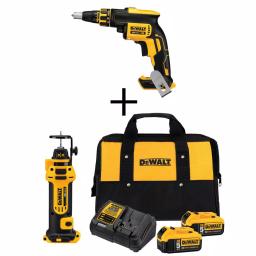 DEWALT 20V MAX XR Brushless Cordless Drywall Screw Gun Kit with (2) 5.0Ah Batteries & Cut-Out Tool thumbnail 1