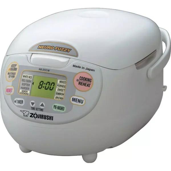 Zojirushi Neuro Fuzzy 10-Cup Premium White Rice Cooker and Warmer with Built-In Timer