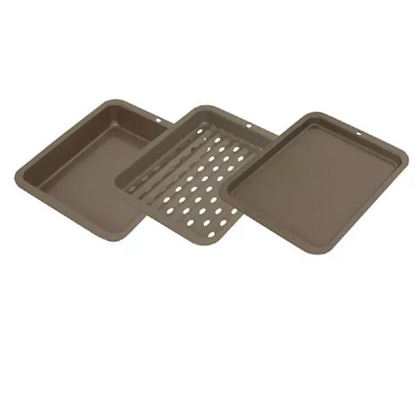 Range Kleen 8 in. x 10 in. Non-Stick 3-Piece Petite Bakeware Set for Toaster Ovens