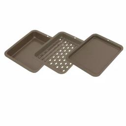 Range Kleen 8 in. x 10 in. Non-Stick 3-Piece Petite Bakeware Set for Toaster Ovens thumbnail 1