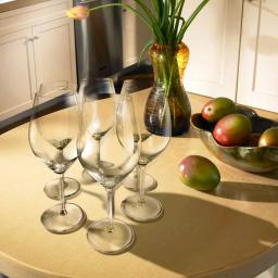 Epicureanist Illuminati White Wine Glasses, Lead-Free Crystal, Set of 6 thumbnail 2