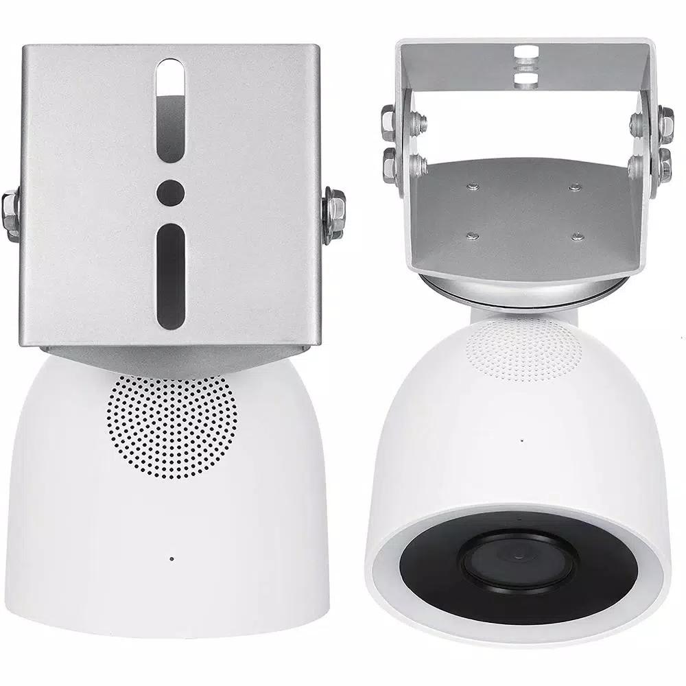 Wasserstein Adjustable Metal Mount for Google Nest Cam IQ Outdoor, Silver