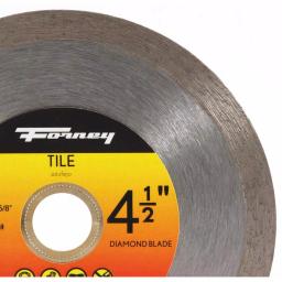 Forney 4-1/2 in. Continuous Rim Diamond Tile-Cutting Blade for Ceramic, Granite, and Marble thumbnail 2