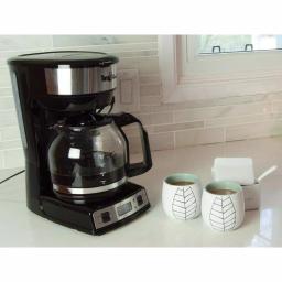 Total Chef 12-Cup Programmable Drip Coffee Maker with Glass Carafe, LCD Display, and Auto Shut-Off - Black/Silver thumbnail 5