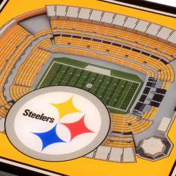 YouTheFan NFL Pittsburgh Steelers StadiumViews 3D Acrylic Drink Coasters, 2-Pack thumbnail 3
