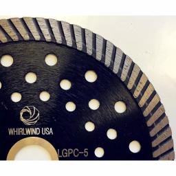 Whirlwind USA 5 in. Turbo Continuous Rim Diamond Blade for Granite and Stone thumbnail 2
