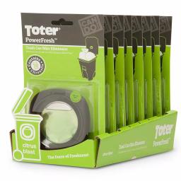 Toter PowerFresh Trash Can Odor Eliminator - Citrus Scent Refillable Unit thumbnail 2