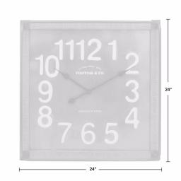 FirsTime & Co. Liam Industrial Square Wall Clock, 24 in. thumbnail 5