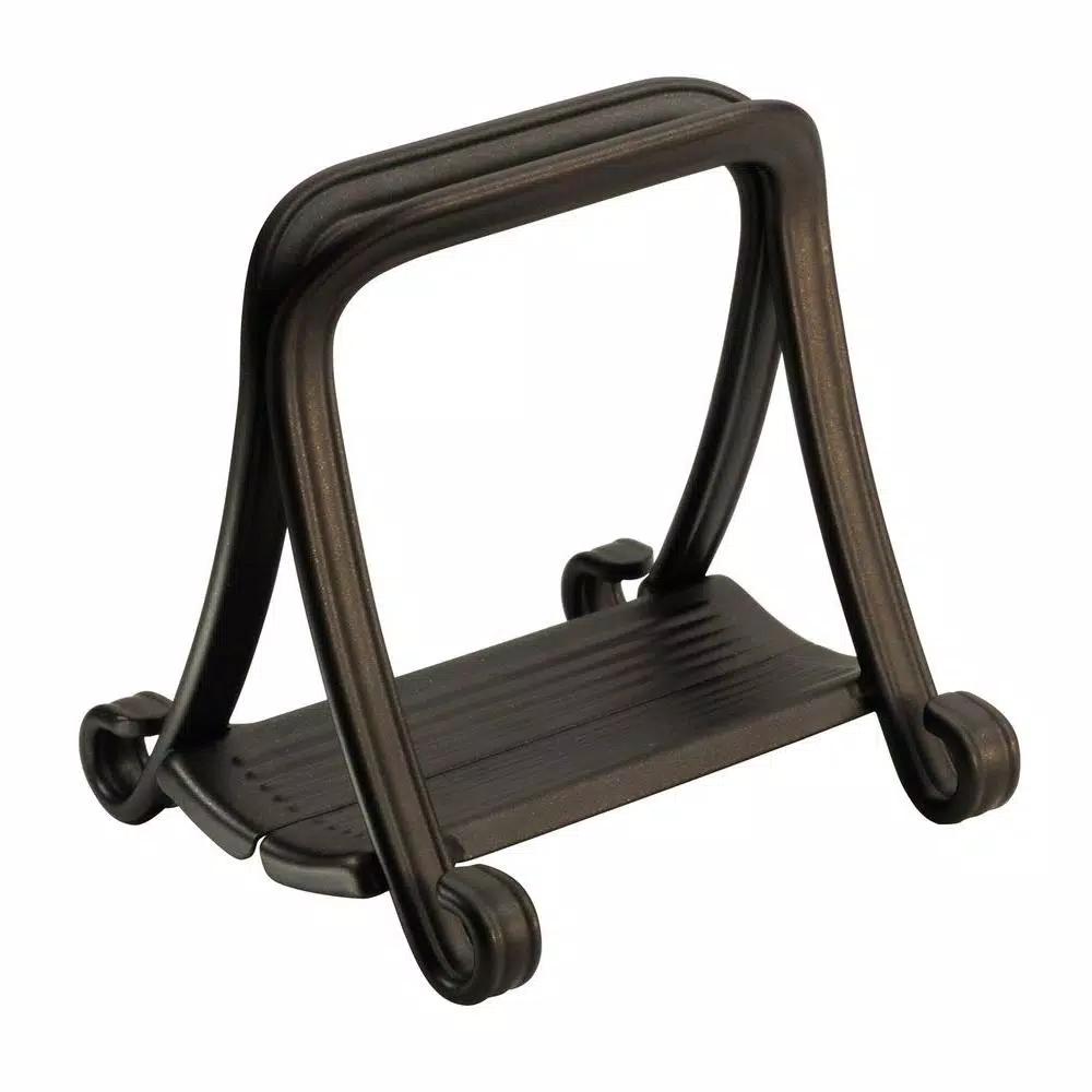 interDesign York Lyra Squeeze Napkin Holder, Powder Coated Bronze Steel