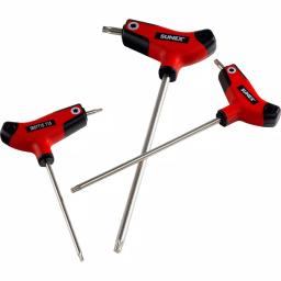 SUNEX TOOLS Sunex 7-Piece Star Hex Key T-Handle Set, Double Tip Multi-Material thumbnail 3