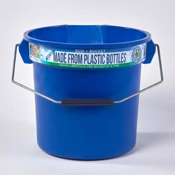 TAFCO PRODUCTS Tafco 3.5 Gal. Blue Round Utility ECO Bucket, 14 Qt. Heavy-Duty Commercial Grade Made from 100% Recycled Water Bottles