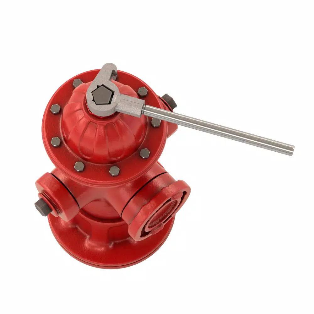 Bon Tool Adjustable Fire Hydrant Wrench, 12 in. Heavy-Duty Iron Tool for 1-3/4 in. Pentagon Nuts