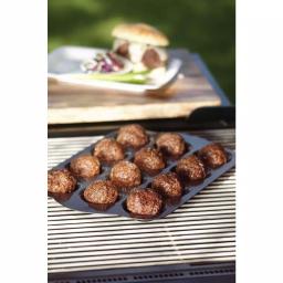 Nordic Ware 365 Grilling 10.25 in. Cast Aluminum Nonstick Meatball Griller, Black thumbnail 2