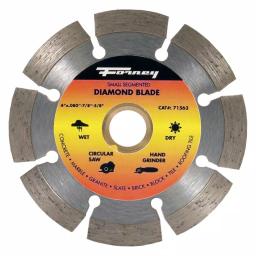 Forney 4 in. Segmented Diamond Cut-Off Blade for Concrete and Masonry thumbnail 1