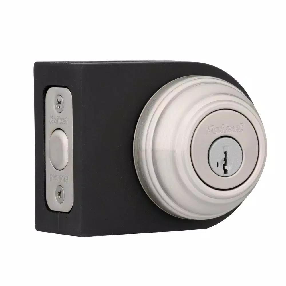 Kwikset 980 Satin Nickel Double Cylinder Deadbolt with SmartKey Security
