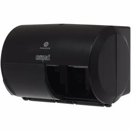 Georgia-Pacific Compact Side-by-Side Double Roll Bathroom Tissue Dispenser, Translucent Smoke thumbnail 2