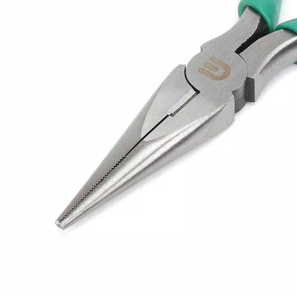 Commercial Electric 6 in. Long Nose Pliers with Heat-Treated Side-Cutting Blades