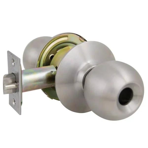 US Lock 2010 GR2 Storeroom Ball Knob Less Cylinder, 2-3/4 in. Backset, US32D Brushed Stainless