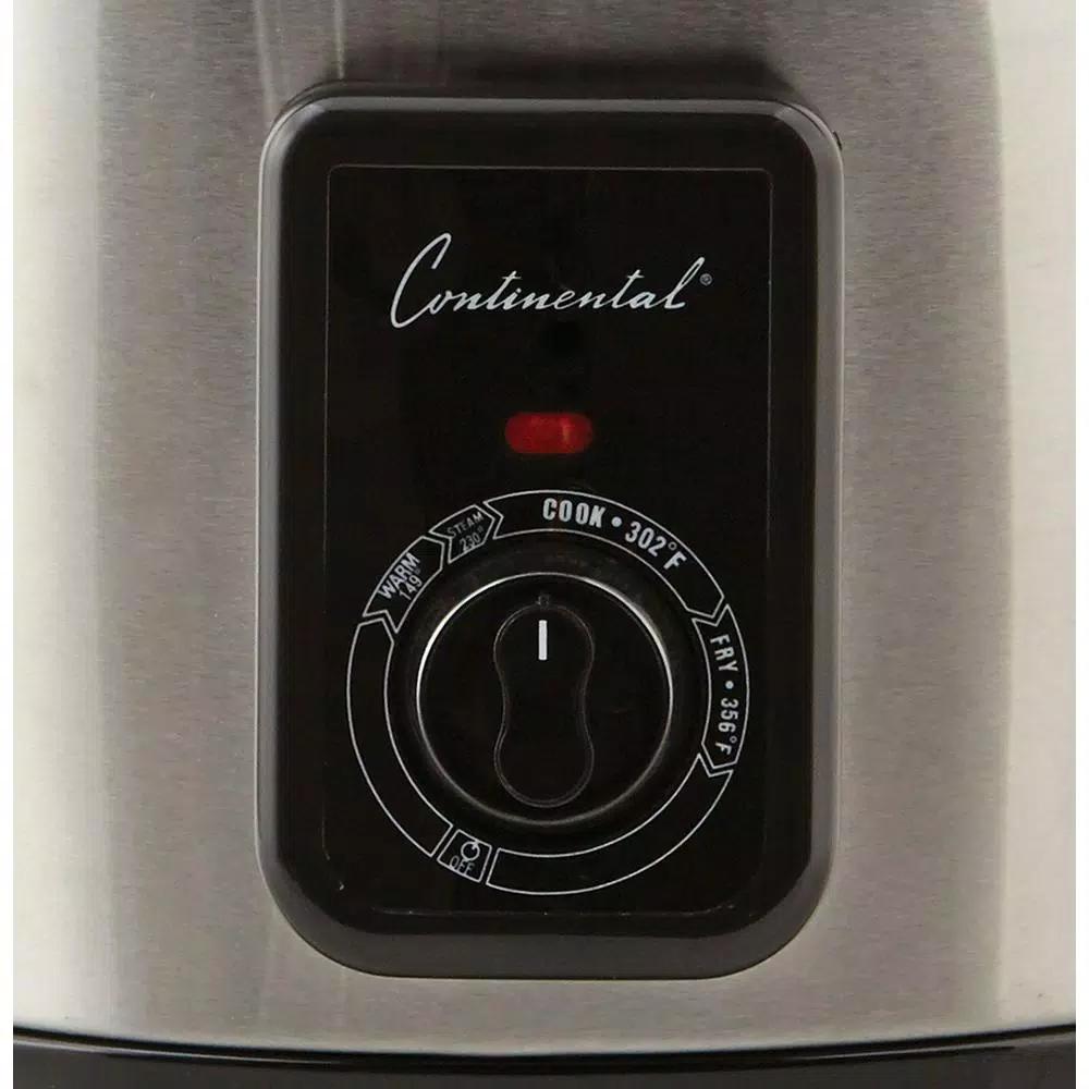 Continental 5.8 Qt. Electric Deep Fryer and Multi-Cooker, Stainless Steel