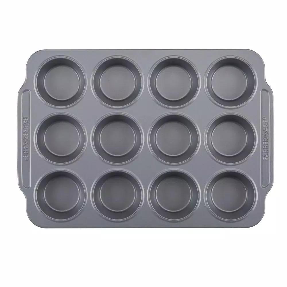 Farberware 8-Piece Nonstick Bakeware Set, Gray Steel