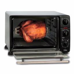 Maximatic 0.8 cu. ft. Black Toaster Oven Broiler with Rotisserie, 1500W thumbnail 2