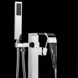AKDY Freestanding Floor Mount Roman Tub Faucet with Hand Shower, Chrome thumbnail 6