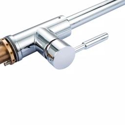 Vanity Art Single-Handle Pull-Down Kitchen Faucet, Chrome Finish, Brass Construction thumbnail 5