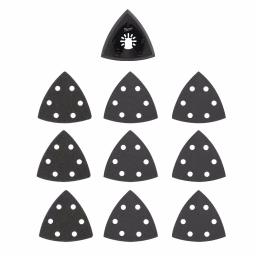 Milwaukee OPEN-LOK 3-1/2 in. Triangle Sanding Pad & Paper 10-Piece Variety Pack thumbnail 1