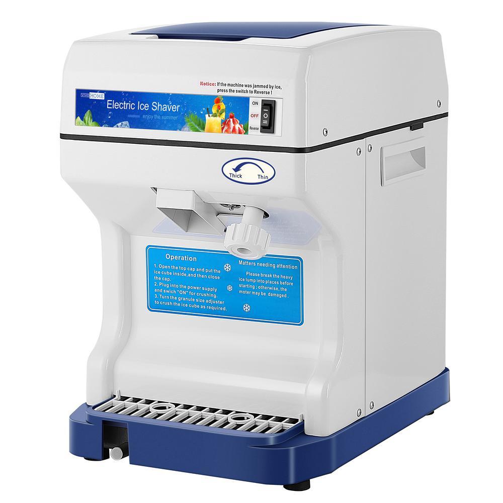 VIVOHOME Blue Ice Crusher & Snow Cone Maker Machine, 250W High Speed Shaver