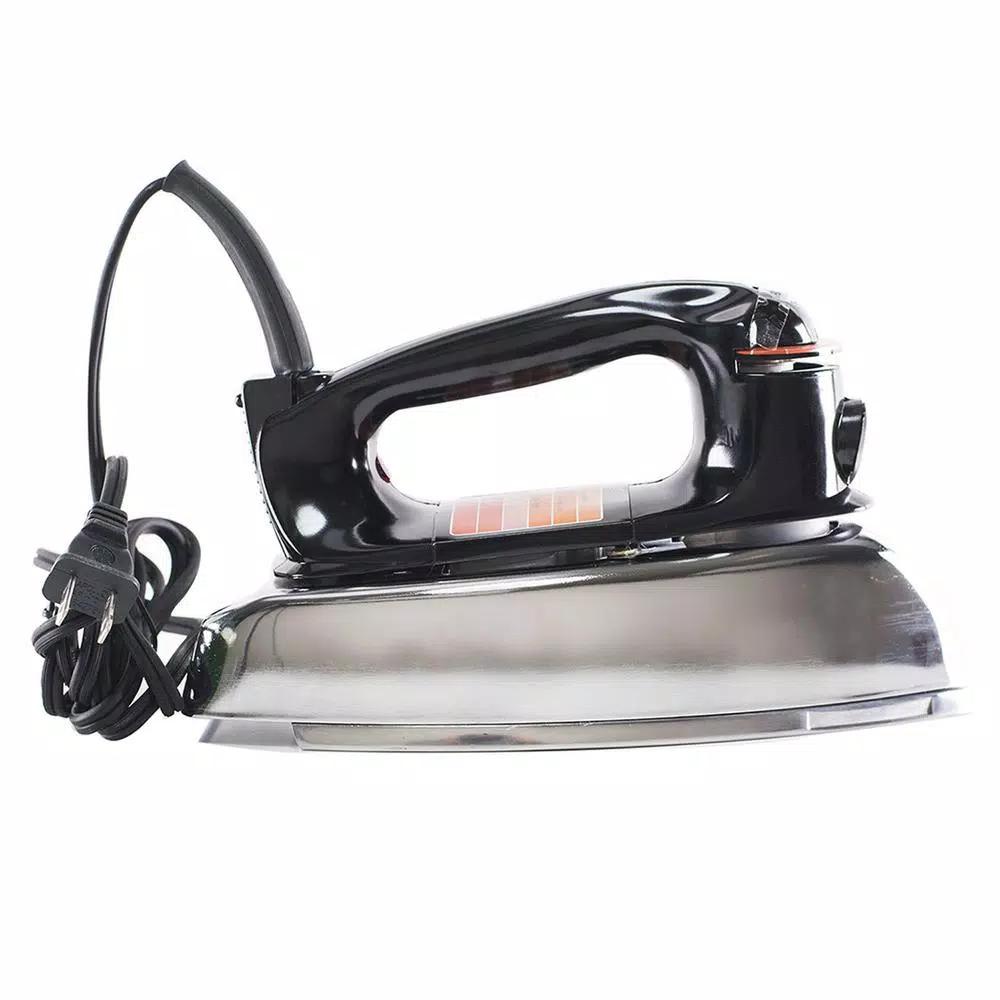 Continental Classic Steam and Dry Iron with Polished Aluminum Soleplate, Chrome Body, 1100W