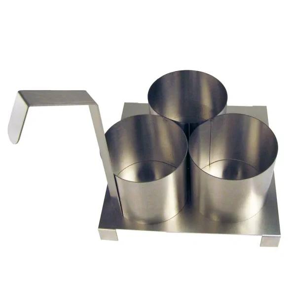 Paragon 4.5 in. Funnel Cake Mold Ring with Base Plate, Stainless Steel