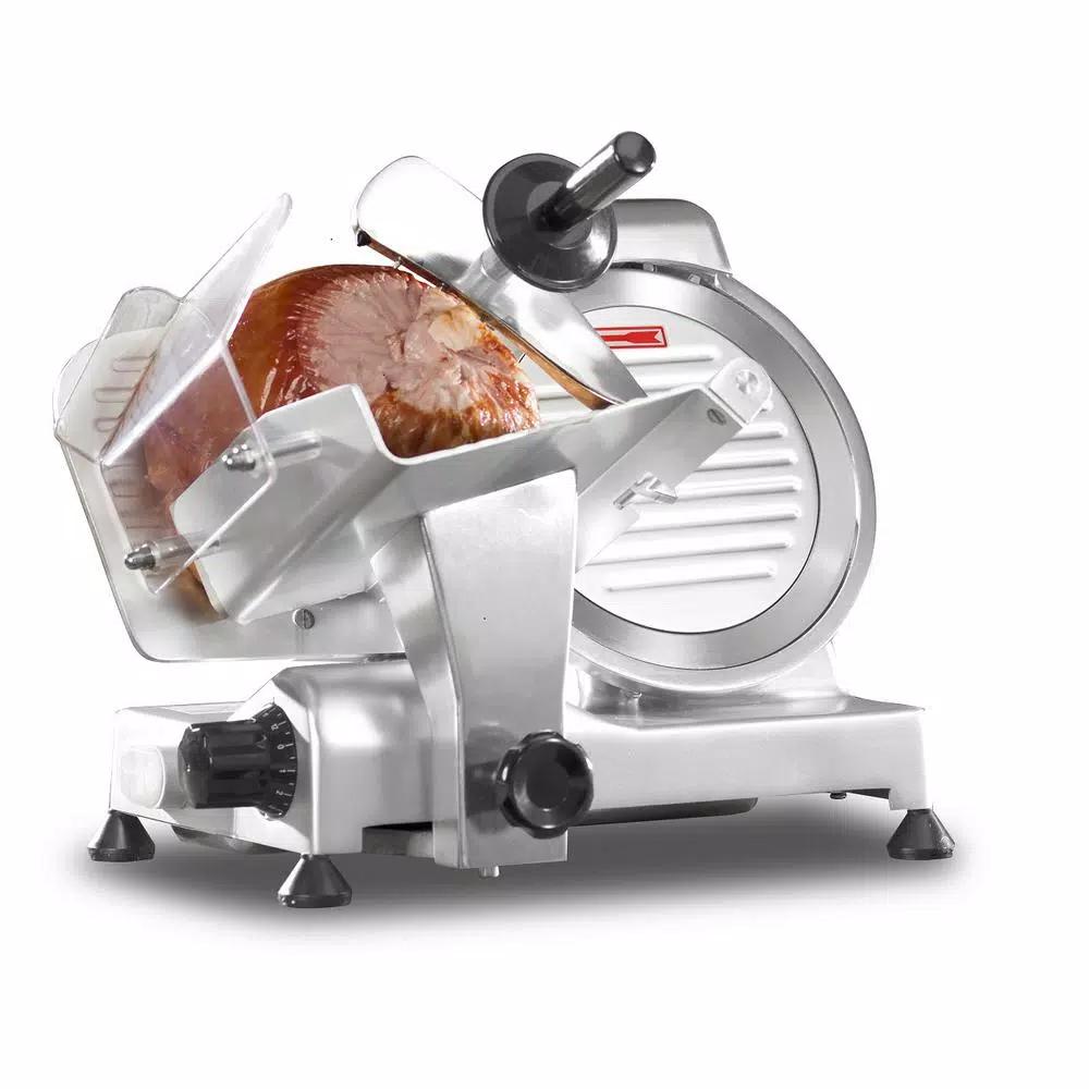 LEM Professional 200W Silver Electric Meat Slicer with 8.5-inch Stainless Steel Blade