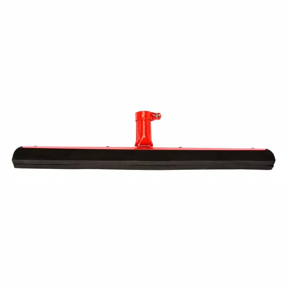 Alpine Industries 18 in. Dual Moss Rubber Professional Locking Floor Squeegee, Red