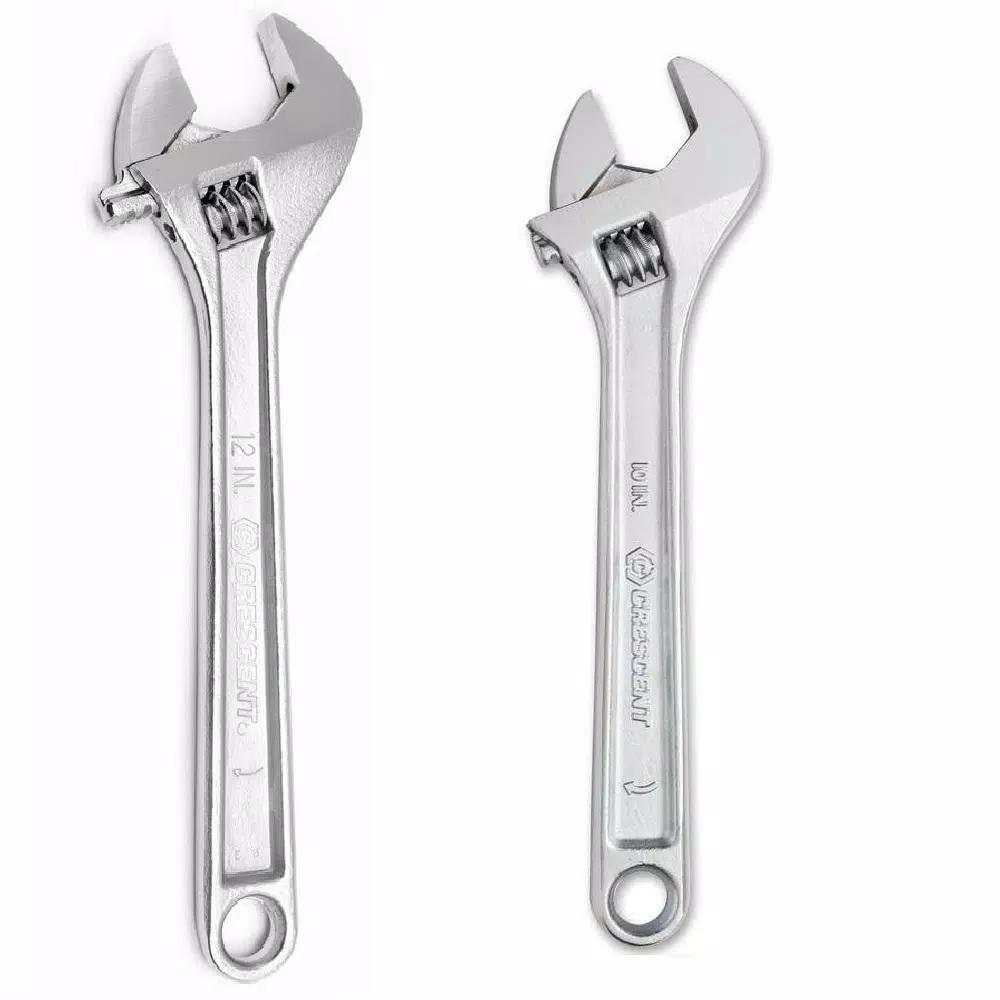 Crescent 2-Piece Adjustable Wrench Set, 10 in. and 12 in.