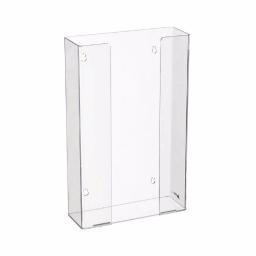 AdirMed Triple Box Capacity Acrylic Glove Dispenser, Clear Wall Mount thumbnail 1