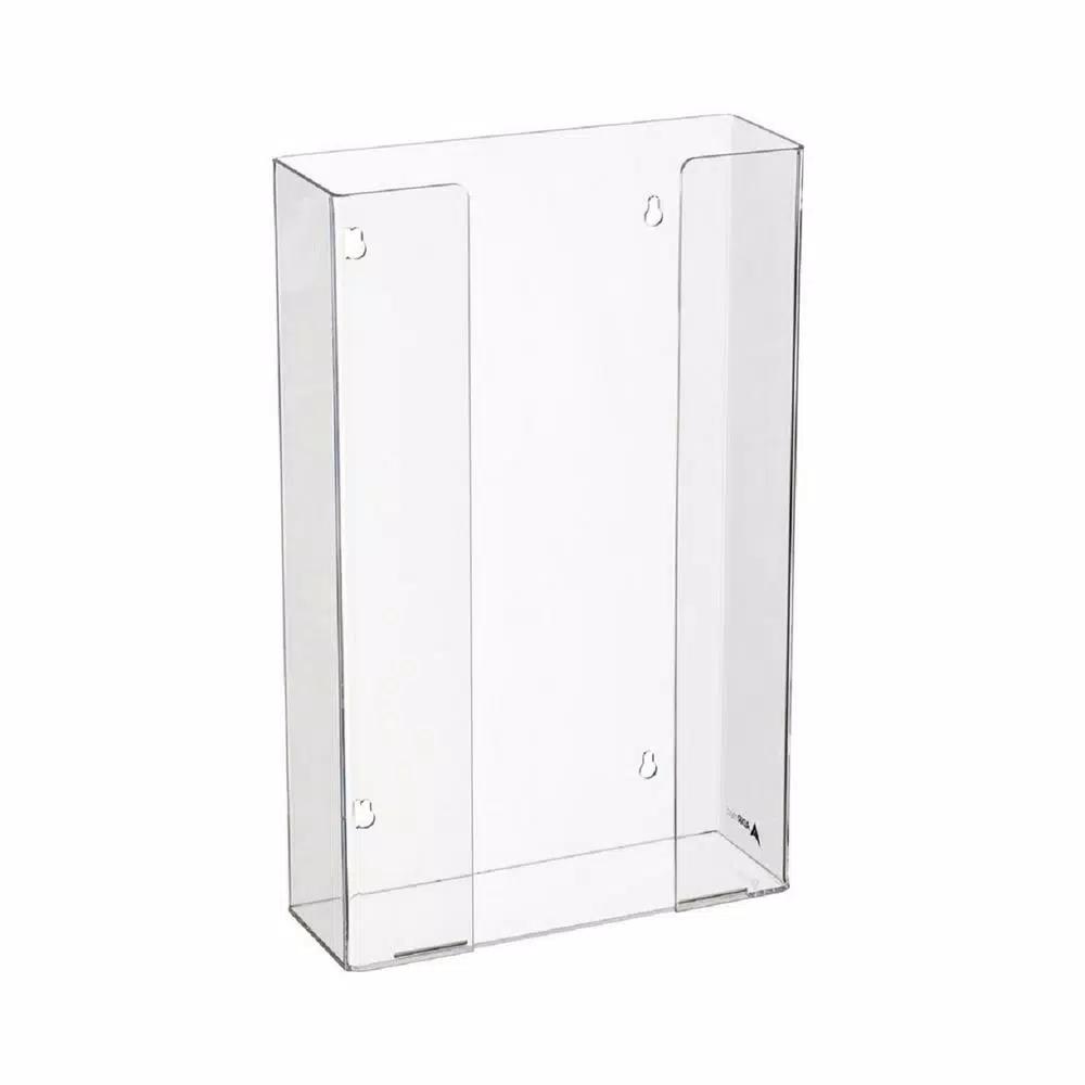 AdirMed Triple Box Capacity Acrylic Glove Dispenser, Clear Wall Mount