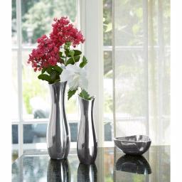 Nambe Stryker 13 in. Metal Alloy Decorative Table Vase by Karim Rashid thumbnail 3