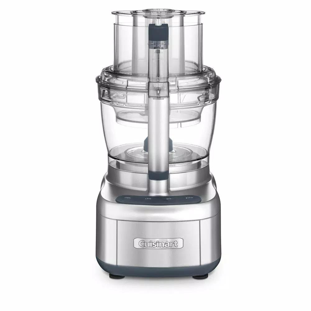 Cuisinart Elemental 13-Cup Food Processor with Dicing Kit and 4.5-Cup Bowl, 3-Speed, Silver