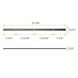 POWERTEC 13 in. HSS Replacement Planer Blades, 2 Sets of 6 Knives thumbnail 3