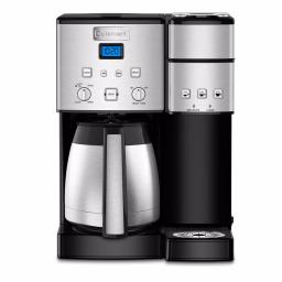 Cuisinart Coffee Center 10-Cup Thermal Coffeemaker and Single-Serve Brewer, Brushed Chrome thumbnail 1