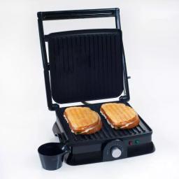 Chef Buddy 1400W Silver Non-Stick Panini Press and Countertop Grill thumbnail 4